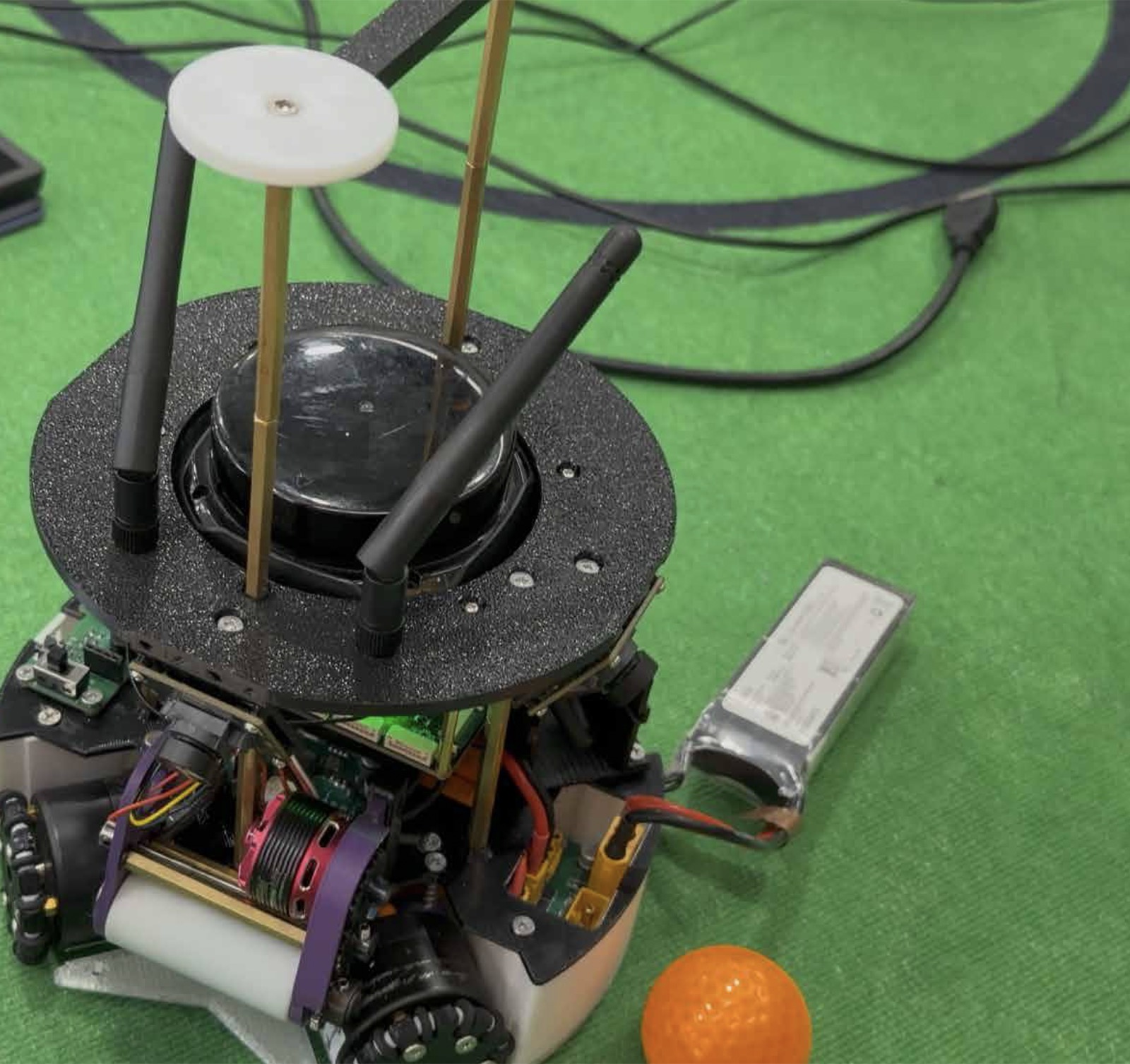 Latest Xelerator robot on the soccer field